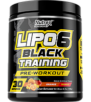 Lipo-6 Black Training Pre-Workout, 30 порций, Nutrex Orange, mango