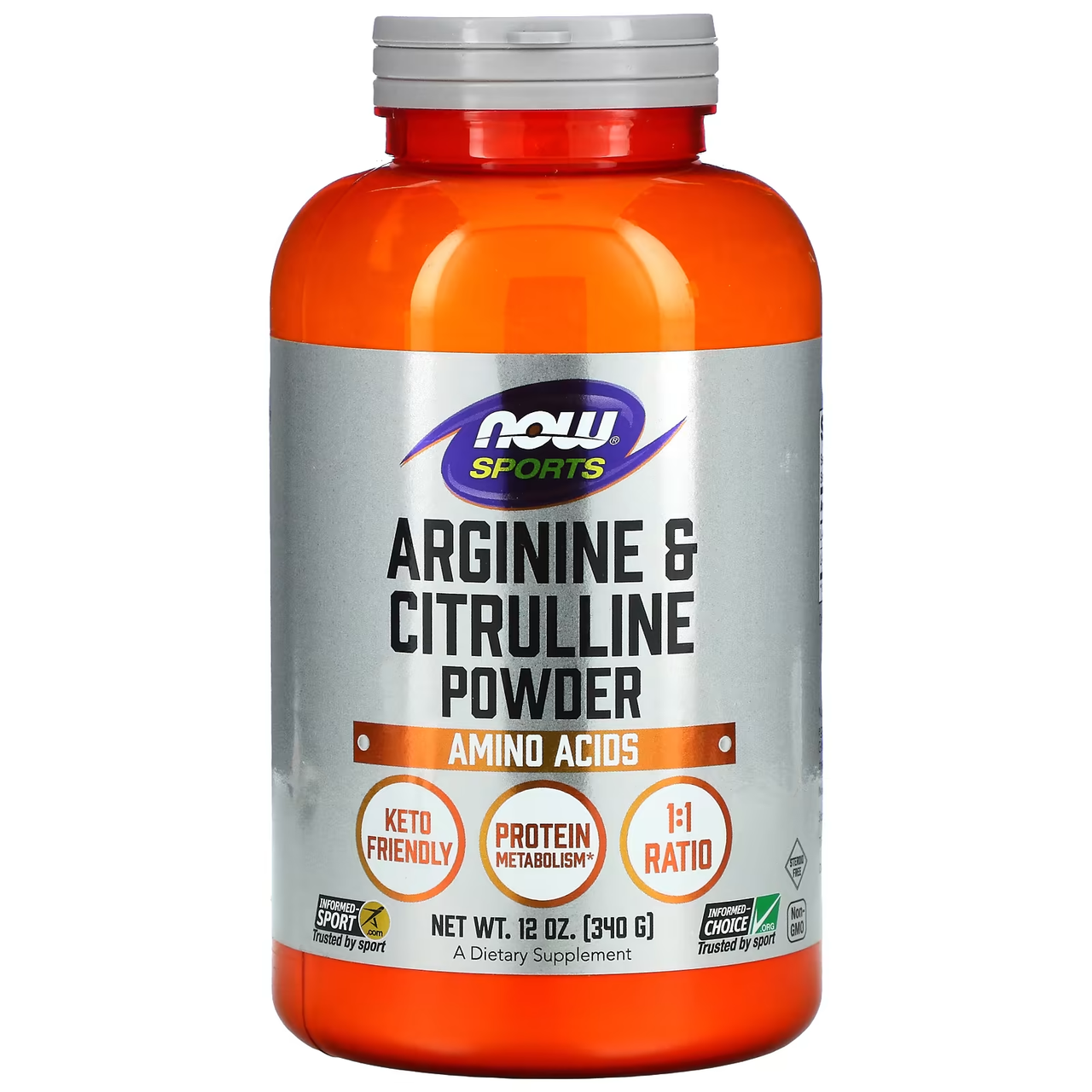 Аминокислоты Arginine & Citrulline Powder, 340g, NOW - фото 1 - id-p107964749
