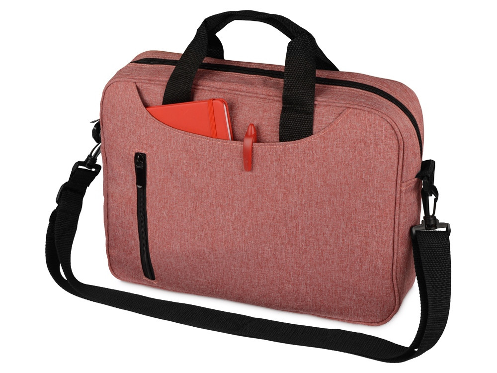 Сумка для ноутбука Wing с вертикальным наружным карманом, красный - фото 2 - id-p109446582