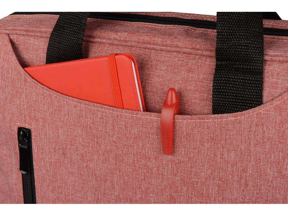 Сумка для ноутбука Wing с вертикальным наружным карманом, красный - фото 3 - id-p109446582