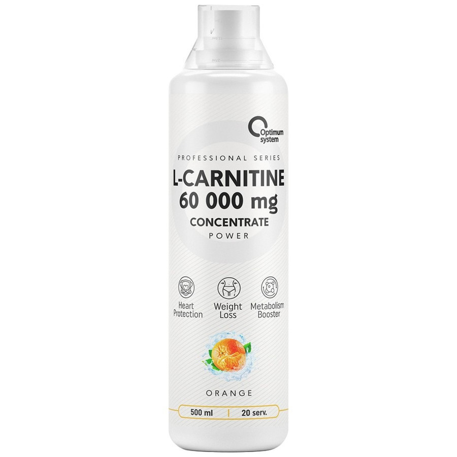 Жиросжигатели L-Carnitine 60 000 mg, 500 ml, Optimum system Orange - фото 1 - id-p107573845