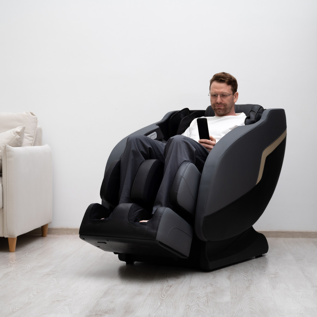 Массажное кресло GESS Optimus Pro, 6 автопрограмм, ручная настройка, Bluetooth и колонки - фото 2 - id-p109451370