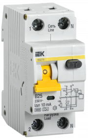 Автоматический выключатель дифференциального тока АВДТ 32 B25 10мА ИЭК - фото 1 - id-p109401963