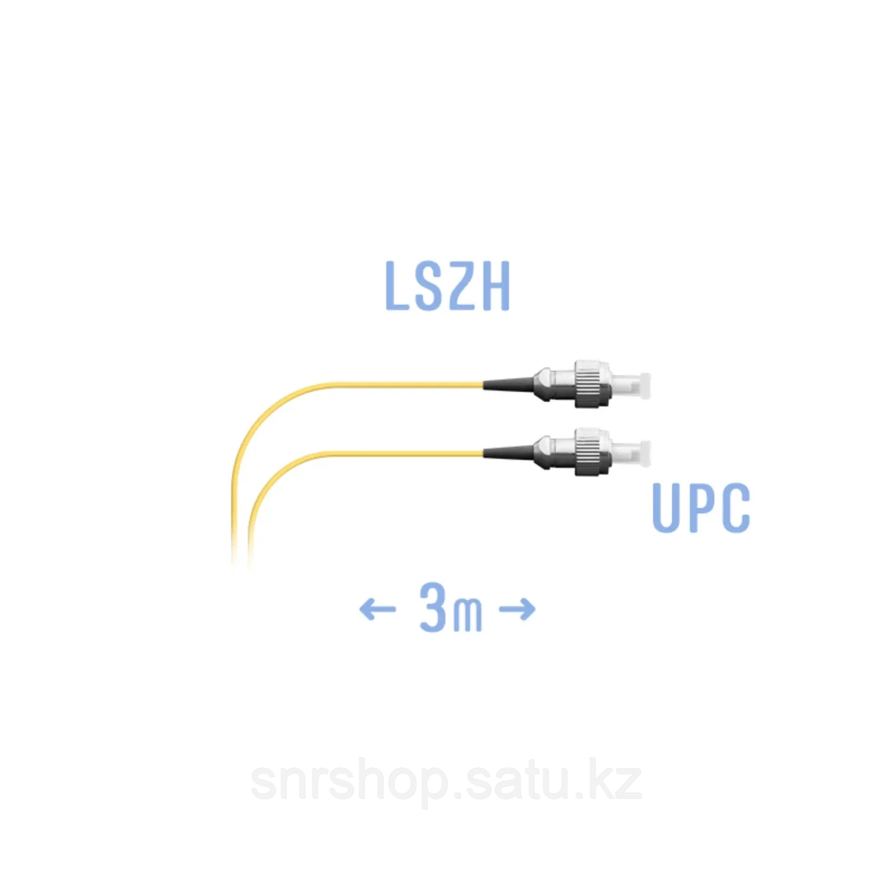 Шнур монтажный оптический FC/UPC SM 3м. (0,9мм)