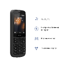 Мобильный телефон Nokia 215 DS (16QENB01A01) BLACK