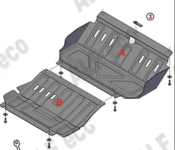 Защита радиатора и картера Mitsubishi Pajero Sport II 2008-2015, фото 3