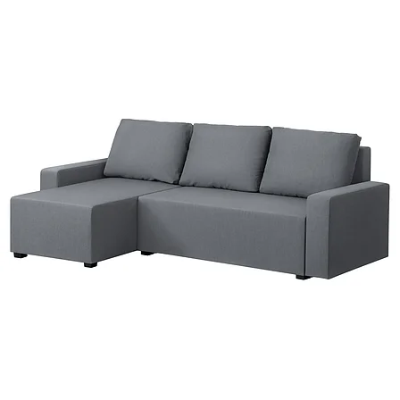 Диван-кровать угловой с отд д/хран ТОГУЛ серый IKEA, ИКЕА, фото 2