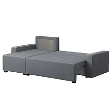Диван-кровать угловой с отд д/хран ТОГУЛ серый IKEA, ИКЕА, фото 3