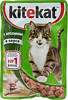 Корм Kitekat кусочки в соусе кролик 85 г 1 шт