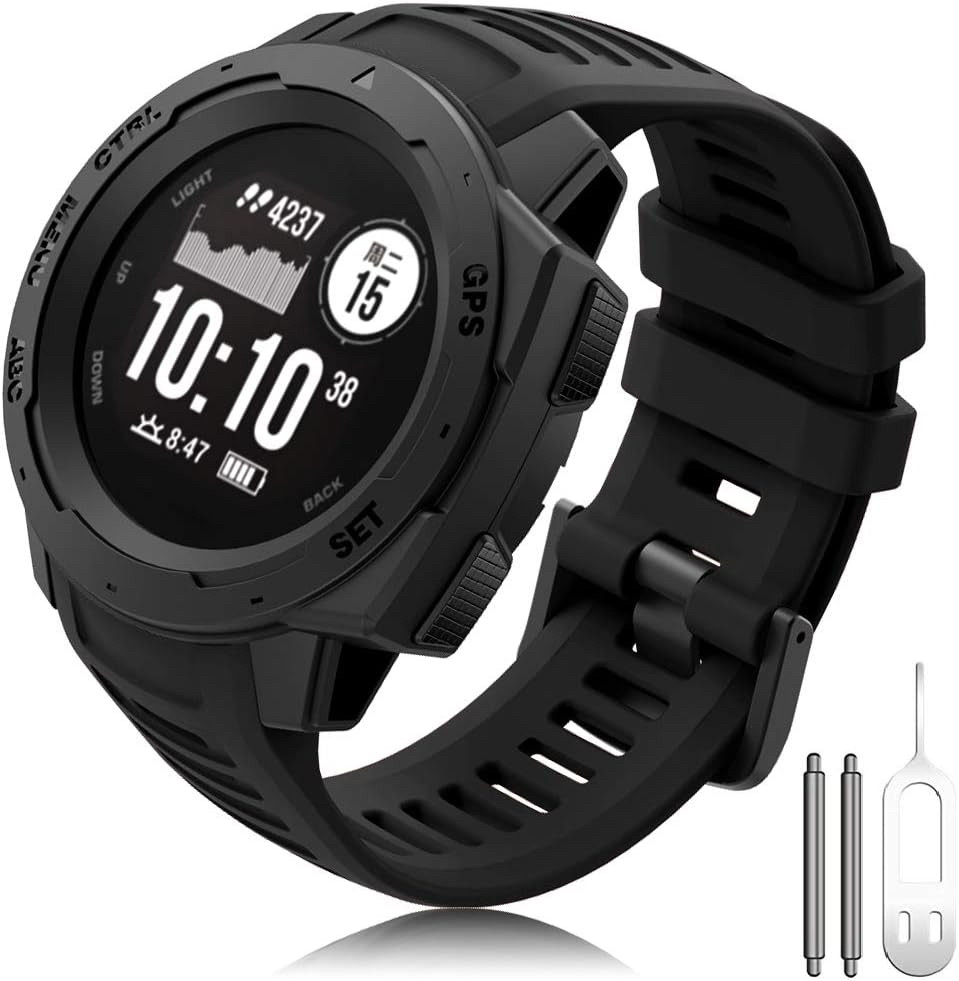 Garmin Instinct, ремешком для часов Instinct, силиконовый сменный ремешок - фото 7 - id-p109461738