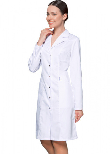 Медицинский халат женский длинный рукав - фото 1 - id-p109462218