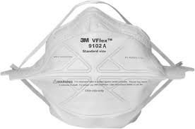 Противоаэрозольная полумаска фильтрующая 3М (респиратор) VFlex™ 9102 (Ви Флекс) FFP1, до 4 ПДК