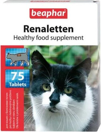 Beaphar витамины Renaletten Пищевая добавка для кошек с проблемами почек 75 т - фото 1 - id-p109463659