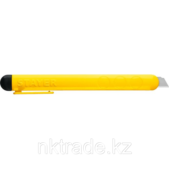 Нож STAYER QUICK-9 с выдвижным сегментированным лезвием, пластмас., 9мм (0901_z01) - фото 4 - id-p61493268