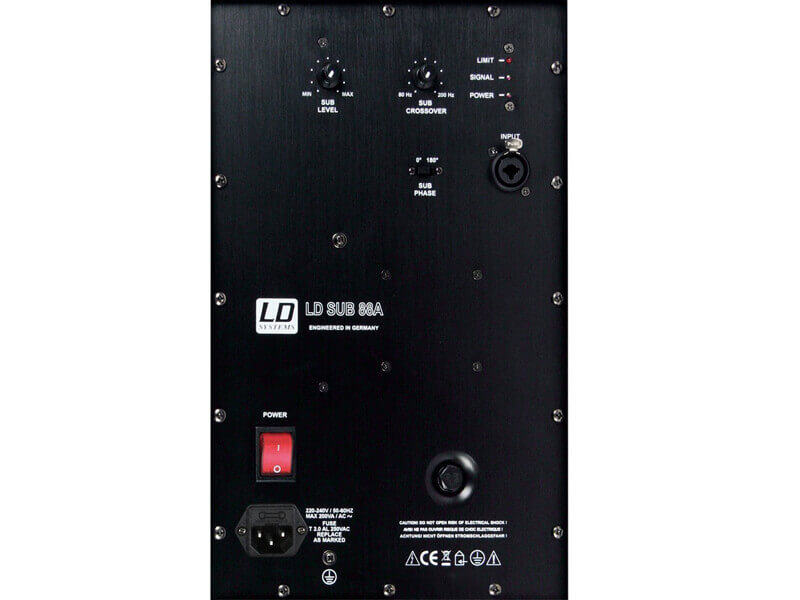 LD SYSTEMS Громкоговоритель активный сабвуфер LDSUB88A ЧЕРНЫЙ - фото 2 - id-p109463796