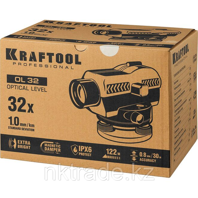 Оптический нивелир KRAFTOOL OL-32 100 м, (34520) - фото 10 - id-p61487345