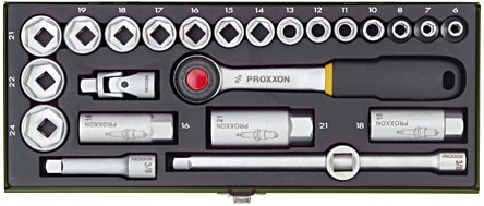 23110 Proxxon Набор головок 20 предметов шлиц 3/8