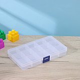 Органайзер для хранения пластиковый RICCO, 15 ячеек, 17,5×10×2,2 см, цвет МИКС, фото 2