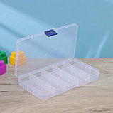 Органайзер для хранения пластиковый RICCO, 15 ячеек, 17,5×10×2,2 см, цвет МИКС, фото 4