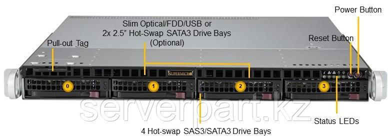 Сервер Supermicro SYS-510T-MR (UP 1U X12STH-SYS, CSE-813MF2TQ-R407RCBP