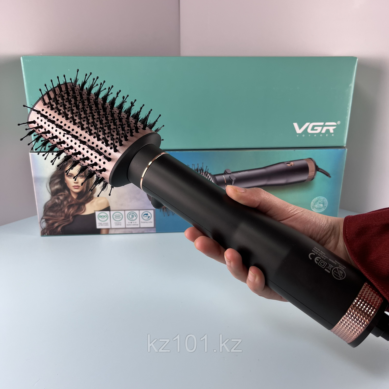 Фен-щетка для волос с вращением VGR V-494 - фото 5 - id-p109524148