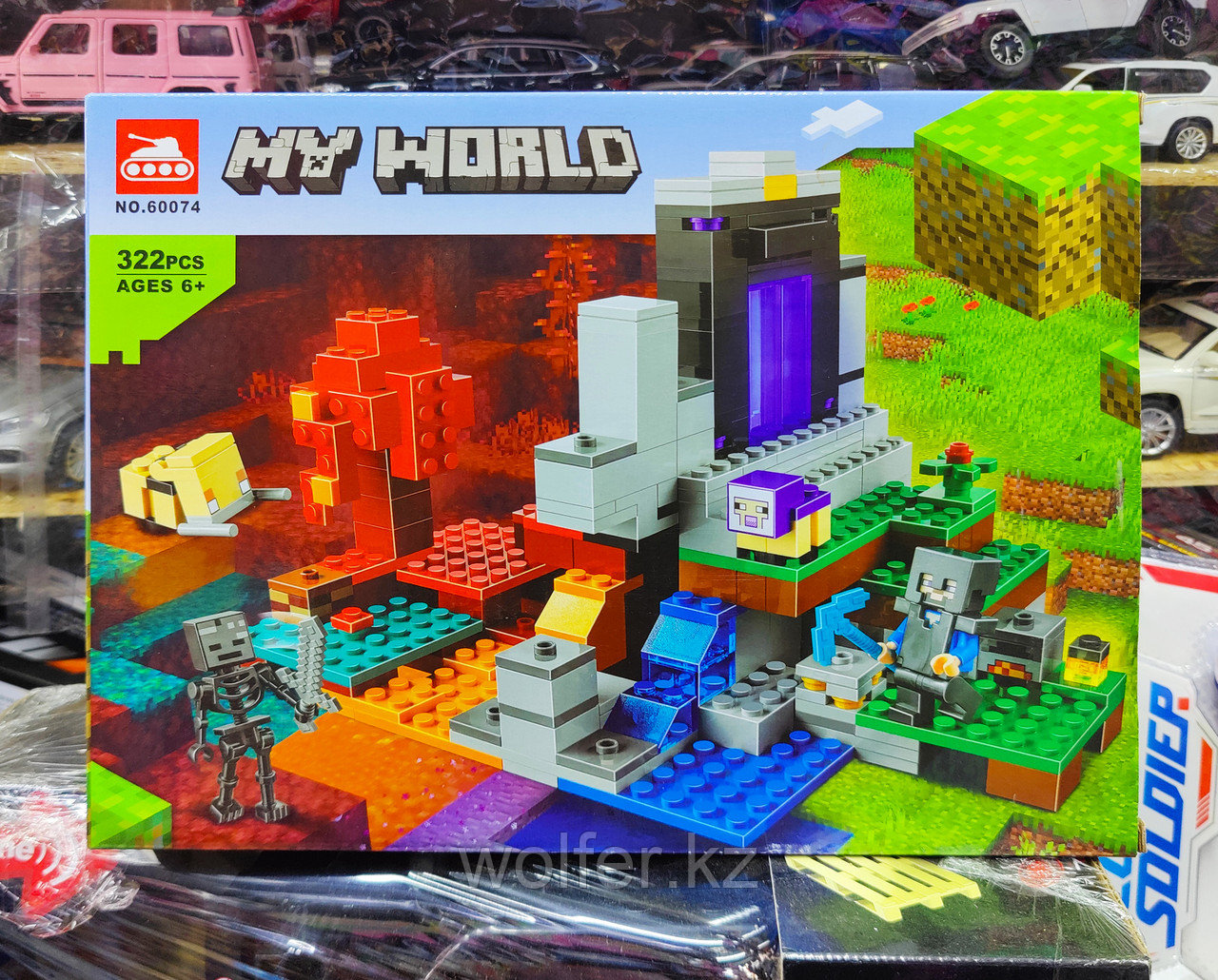 Конструктор Minecraft "Лавовый остров" Leduo Аналог lego, lari - фото 1 - id-p109524160