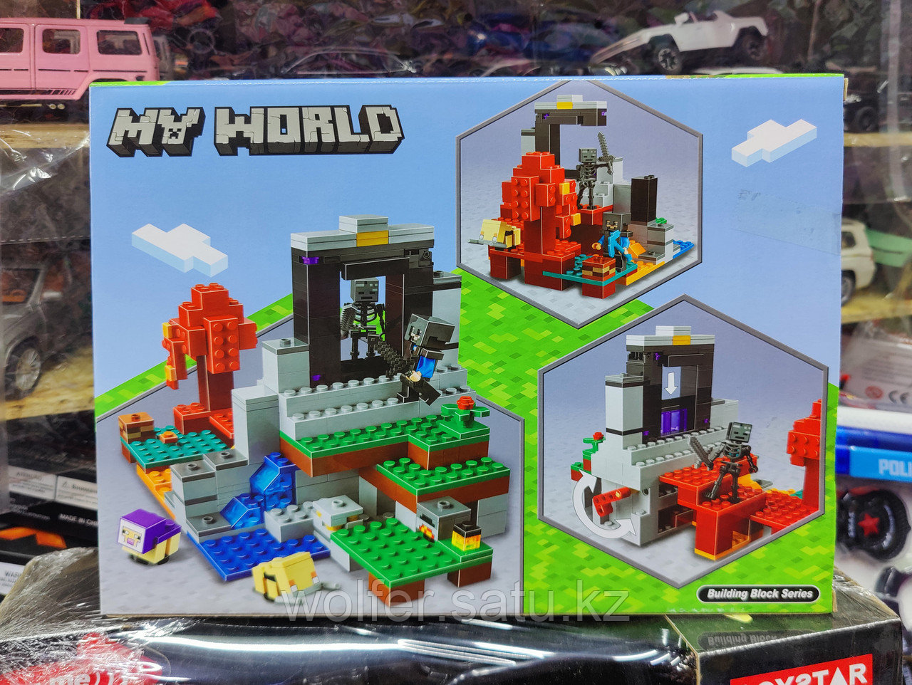 Конструктор Minecraft "Лавовый остров" Leduo Аналог lego, lari - фото 2 - id-p109524160