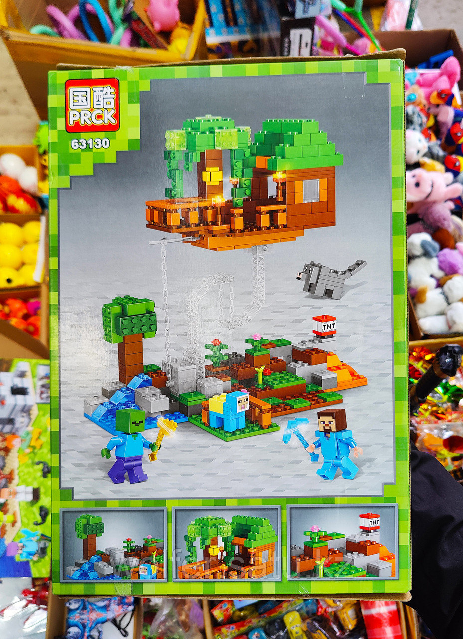 Конструктор Minecraft "Навесной домик" 377 деталей. Leduo Аналог lego, lari - фото 2 - id-p109524589