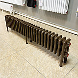 Радиатор 3x-трубчатый дизайнерский Unilux, 19см, 27 секций, 9 м², коричневый мат, фото 3