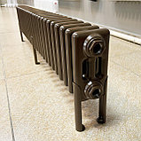 Радиатор 3x-трубчатый дизайнерский Unilux, 19см, 27 секций, 9 м², коричневый мат, фото 4