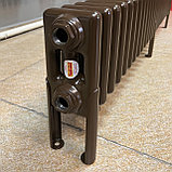 Радиатор 3x-трубчатый дизайнерский Unilux, 19см, 27 секций, 9 м², коричневый мат, фото 5