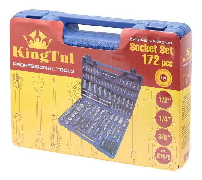 Kingtul 1/2"& 3/8"& 1/4" Набор инструментов 172 предмета (4-32мм, 6гр.) KINGTUL KT172 2706 - фото 2 - id-p100364716