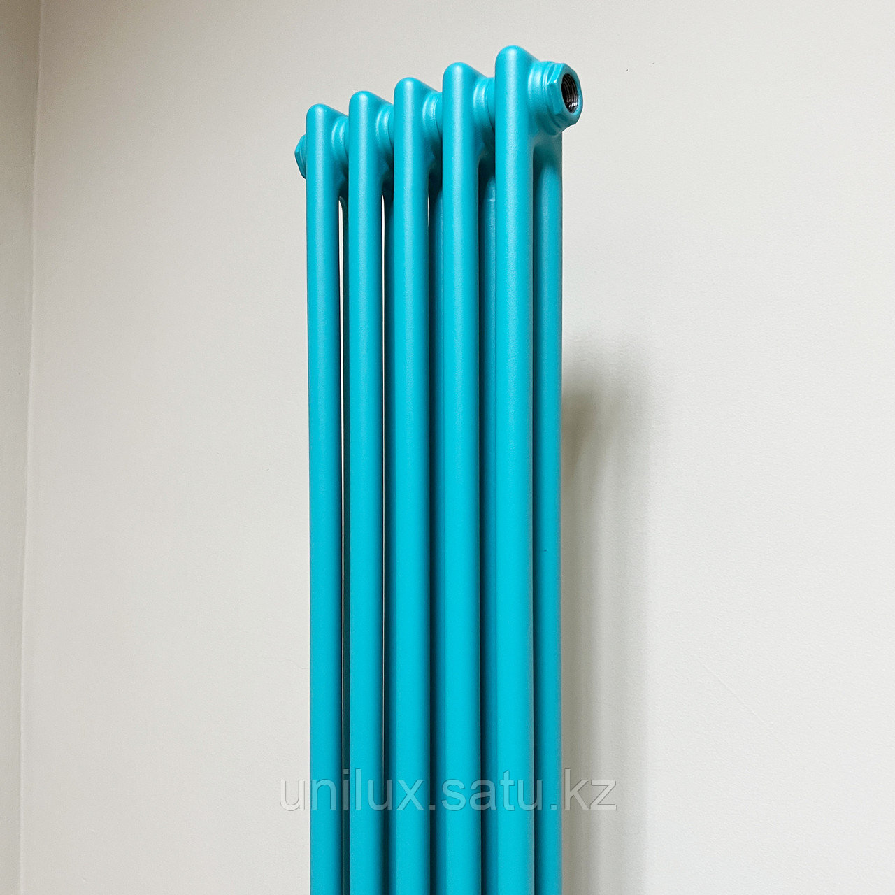 Радиатор 2x-трубчатый дизайнерский Unilux, 180см, 5 секций, 10 м², бирюзовый муар - фото 3 - id-p109525523