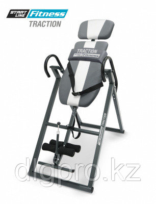 Инверсионный стол TRACTION серо-серебристый с подушкой - фото 5 - id-p109526936