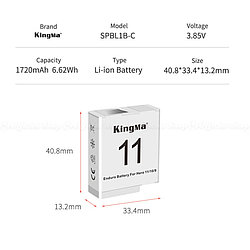 Аккумулятор KingMa для GoPro Hero 11 (SPBL1B-C)