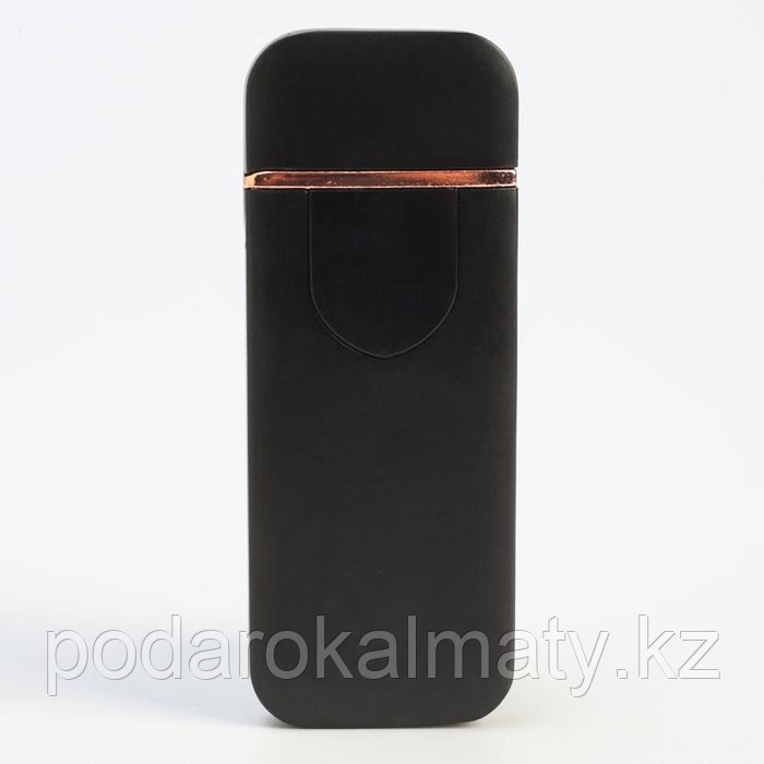 Зажигалка электронная, спираль, сенсор, USB, черная, 7.9 х 3.1 см