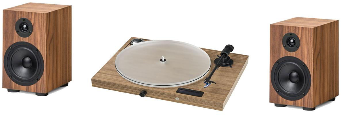 PRO-JECT Проигрыватель пластинок Jukebox S2 + Speaker Box 5 S2 ОРЕХ