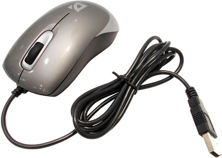 Defender 52817 Orion MM-300 Проводная оптическая мышь USB серый, 3кнопки, 1000dpi