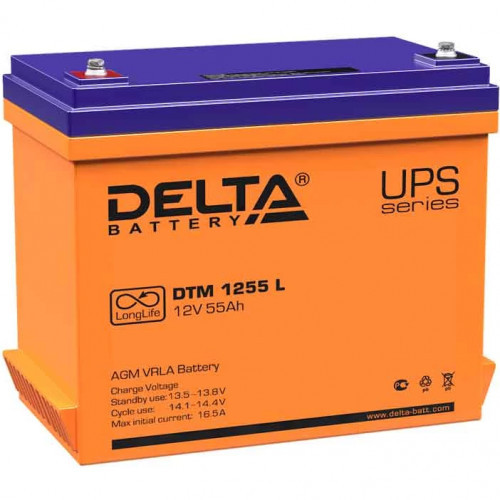 Delta Battery DTM 1255 L сменные аккумуляторы акб для ибп (DTM 1255 L) - фото 1 - id-p109532435