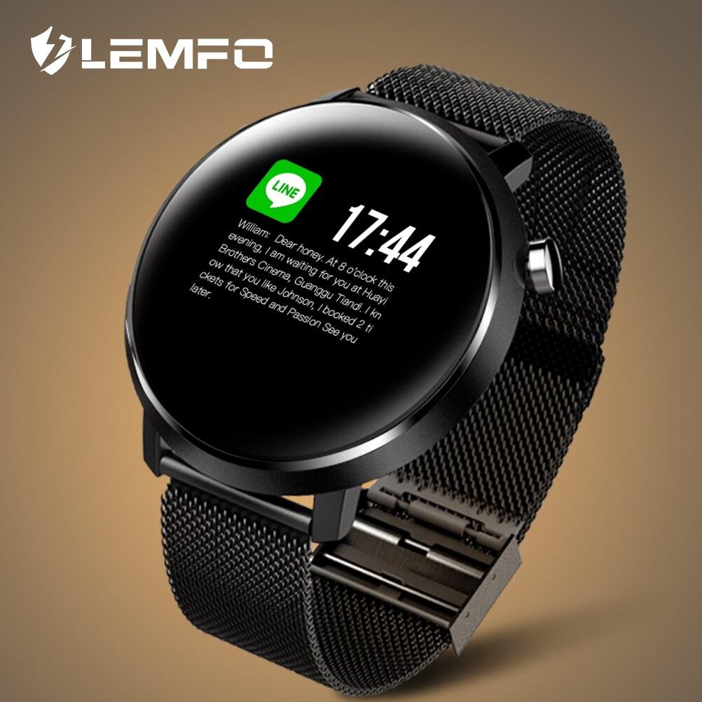 LEMFO C10 Смарт-часы 5 м водонепроницаемый металлический корпус Миланский ремешок сменный монитор сердечного р - фото 1 - id-p109533581