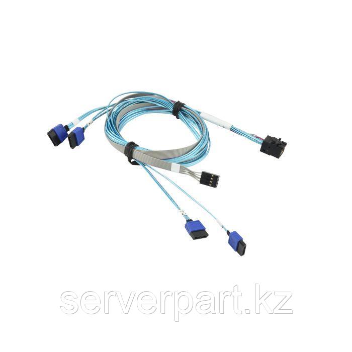 Кабель для контроллера Supermicro MiniSAS-HD  to 4-SATA, 90/90/75/75cm w/75cm SB, 30AWG, 12Gb/s