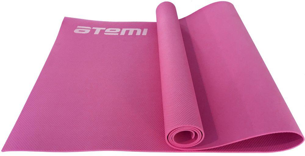 Коврик для йоги и фитнеса Atemi, AYM0256, EVA, 173x61x0,6 см, розовый - фото 1 - id-p109534866