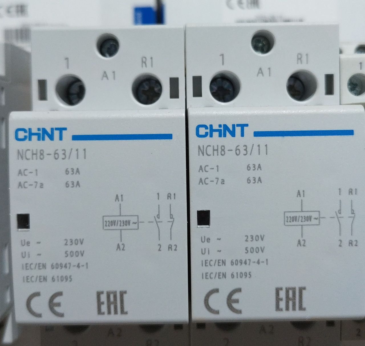 Контактор модульный NCH8-63/11 63A 1НЗ+1НО AС 230В CHINT*