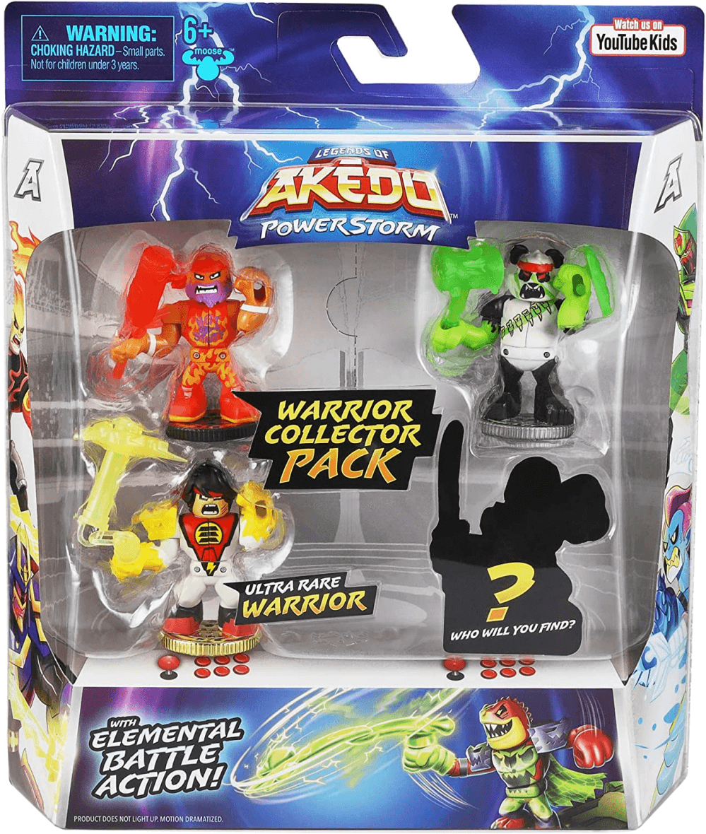 Акедо коллекционный набор - Legends of Akedo Powerstorm Warrior 4 мини-фигурки