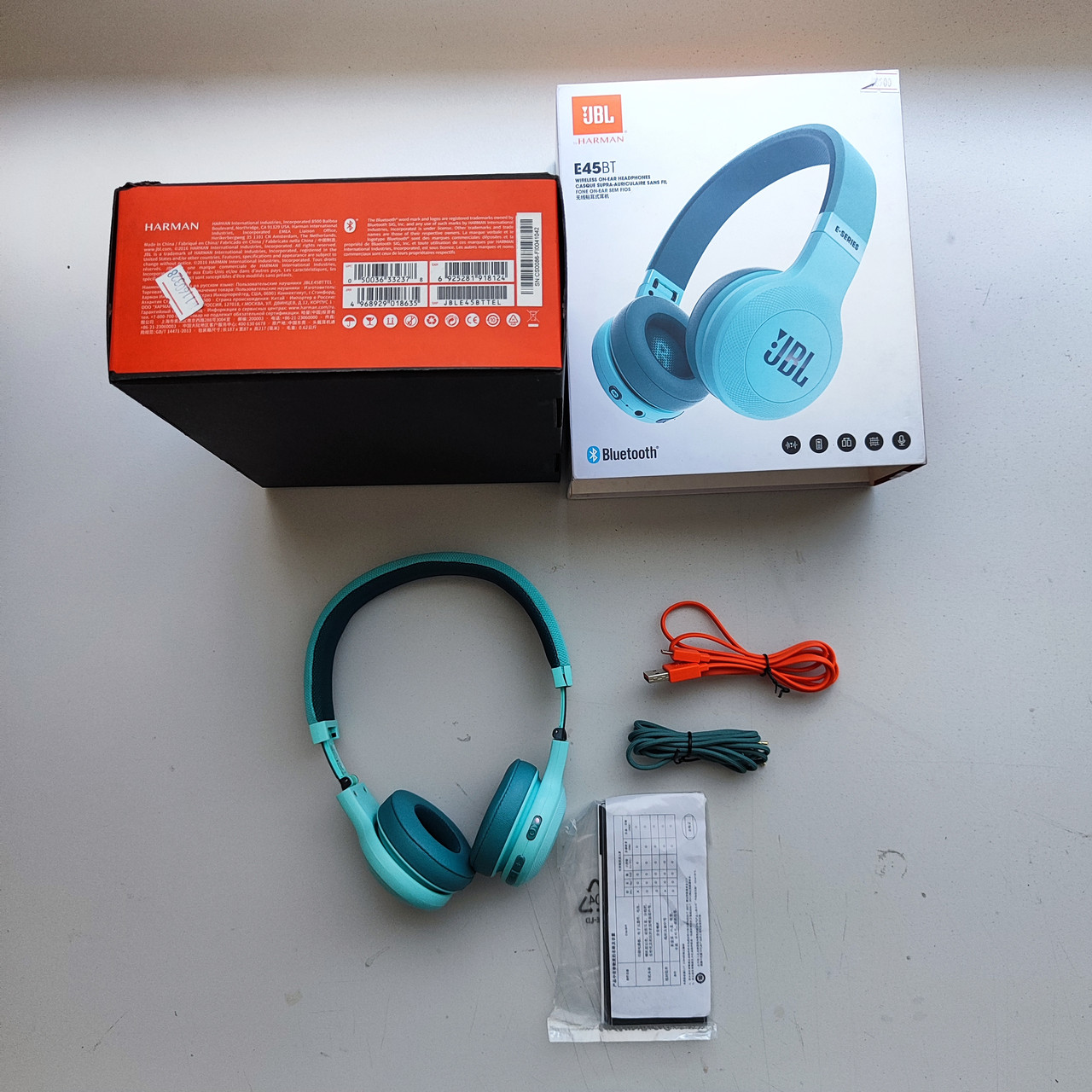 Bluetooth JBL E45BT 20Hz 20kHz 32 Om 96 dB BT Green Soft Master 109534004