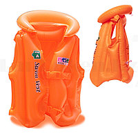 Надувной спасательный жилет для плавания SWIT VEST оранжевый Step А (L) 9-12 лет
