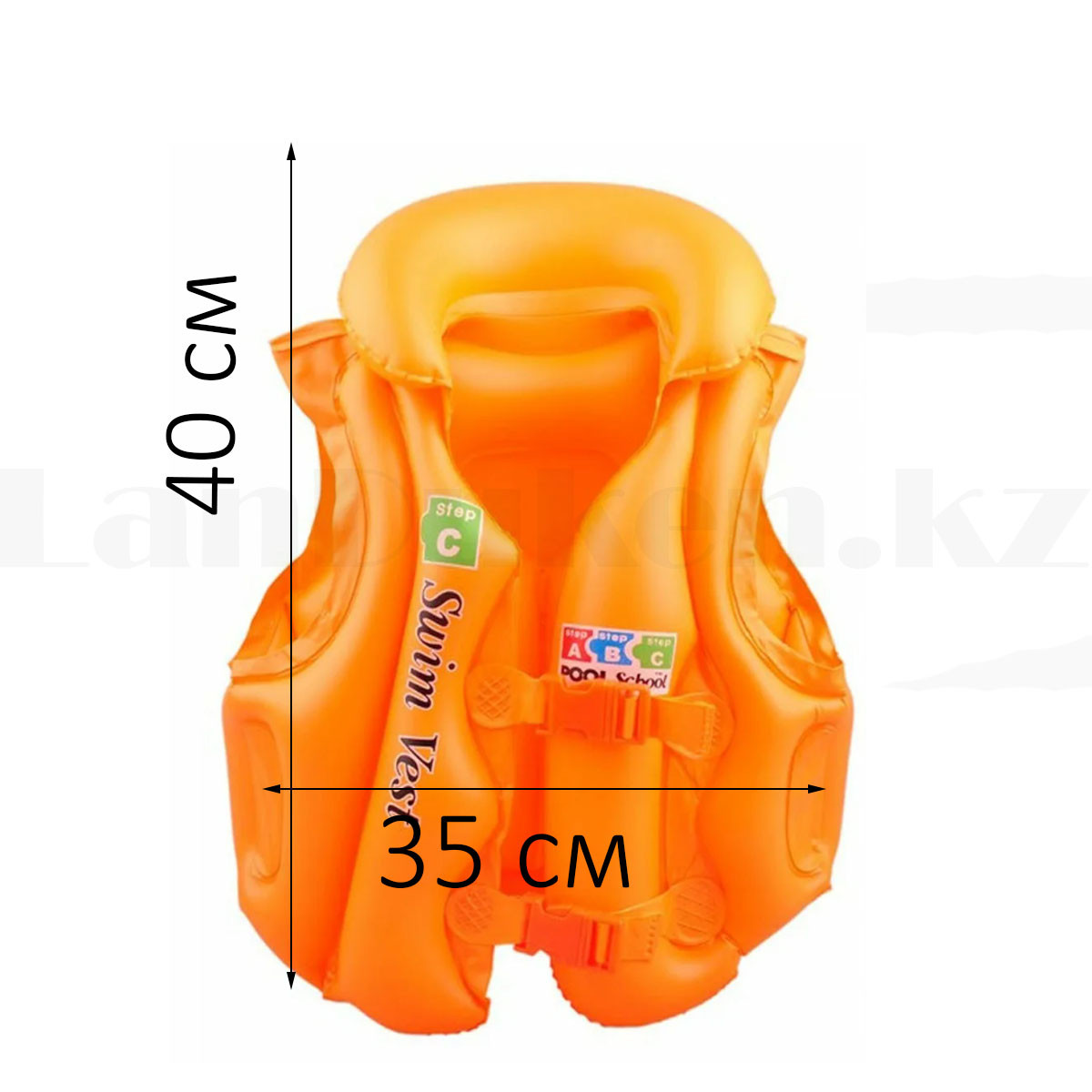 Надувной спасательный жилет для плавания SWIT VEST оранжевый Step C (S) 3-5 лет - фото 2 - id-p44668851