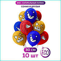 Набор воздушных шаров "Соник (Sonic)” (10 шт.)