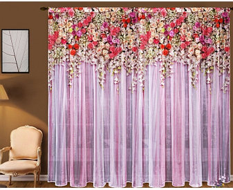 Тюль "Дивный сад" пр-во Россия. Алматы