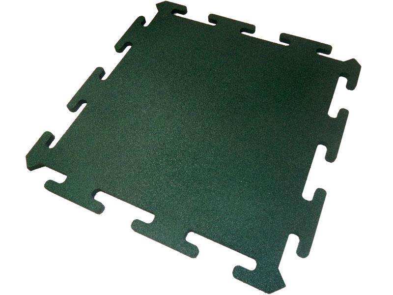 Резиновая плитка Puzzle 930x930 10 мм Зелёный